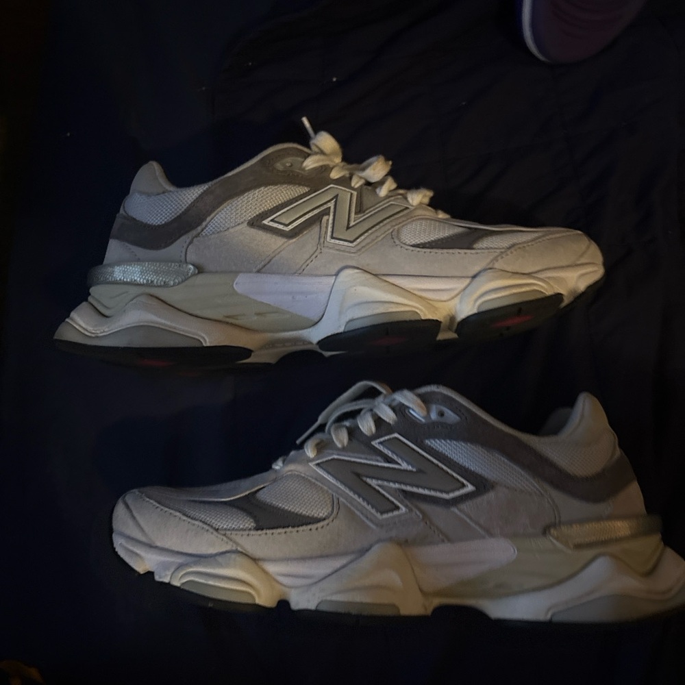 New Balance White and Gray Athletic Shoes